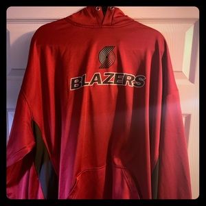 4XLT MENS RED MAJESTIC BLAZERS HOODIE